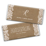 Rustic Wedding Favors for Guests Personalized Chocolate Bars (36 Pack) - Bridal Shower Favors for Guests, Rustic Wedding Candy