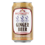 Royalty Non-Alcoholic Ginger Beer Can 11.15 Ounce, (Pack of 6)