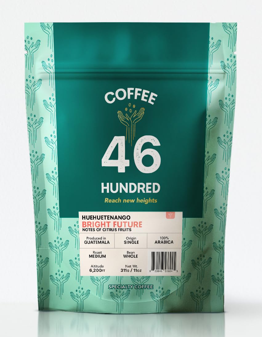 COFFEE 46 HUNDRED® Huehuetenango Whole Bean Coffee - Fresh Roasted in Origin Specialty Grade Single Origin Arabica - Medium Roast Gourmet Coffee Beans