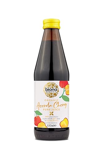 Biona Organic Acerola Cherry Pure Pressed Juice 330ml (Pack of 2)