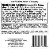 Aqua Light Blue Lollipops, 24 Pack, Blue Suckers, Blue Lollipops Individually Wrapped, Lollipop Suckers Bulk, The Hampton Popcorn & Candy Company