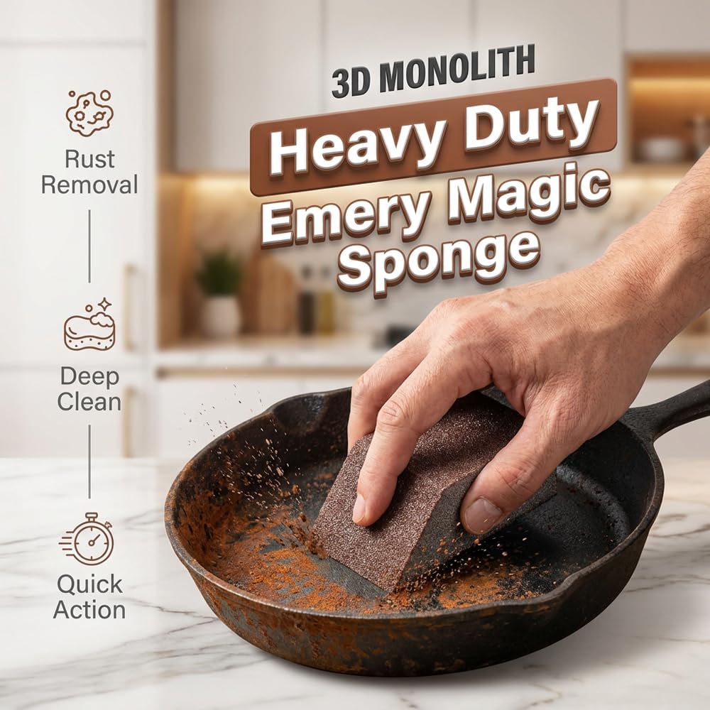 Cleaning Magic Erasers, Cleaning Sponge for Stubborn Stains, Multi-Functional Eraser, Shower & Tub Scrubber Sponge for Kitchen, Bathroom, Sink, Floor