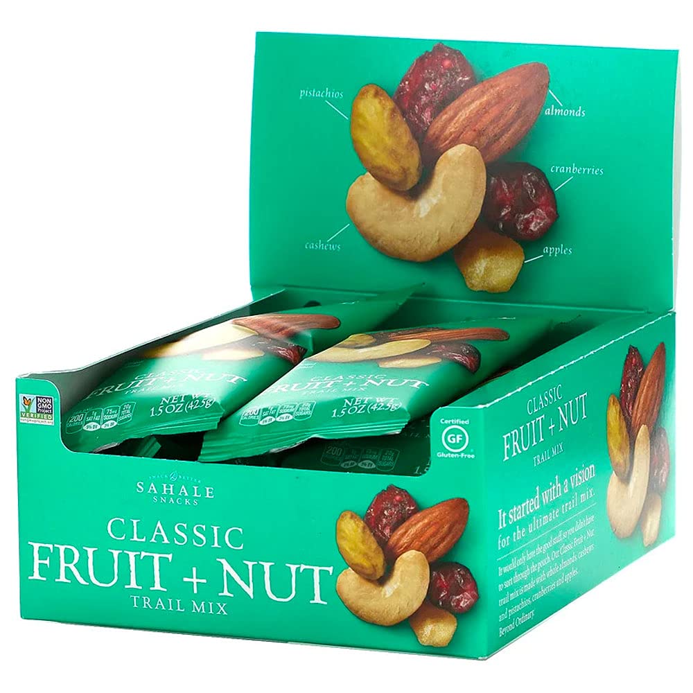 Sahale Snacks Classic Fruit and Nut Trail Mix, 1.5 Ounces (Pack of 9)