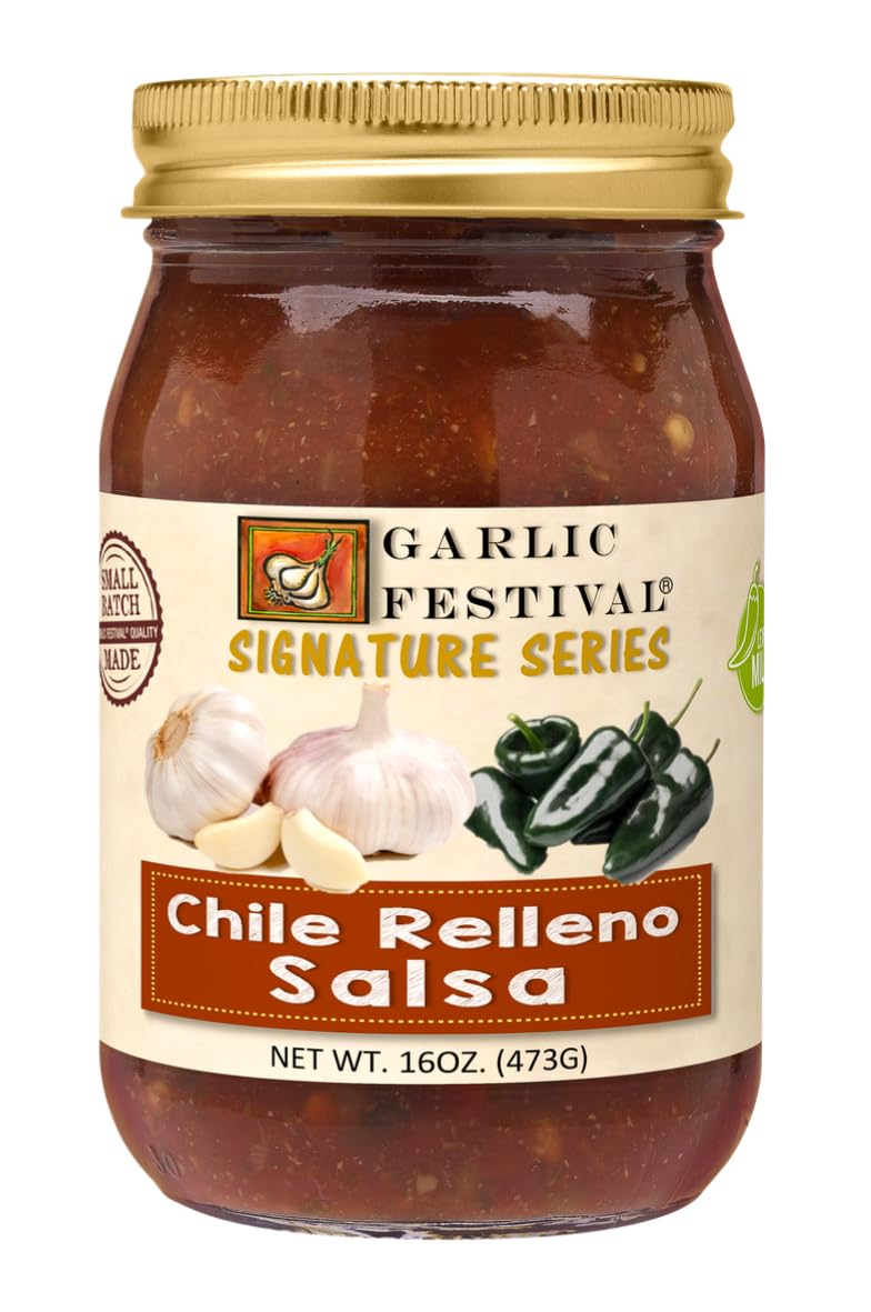 Garlic Festival Foods Chile Relleno Salsa 16oz.