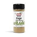 Badia Ground Sage, 1.25 oz - Aromatic & Flavorful Herb for Cooking & Seasoning - Earthy Savory Flavor