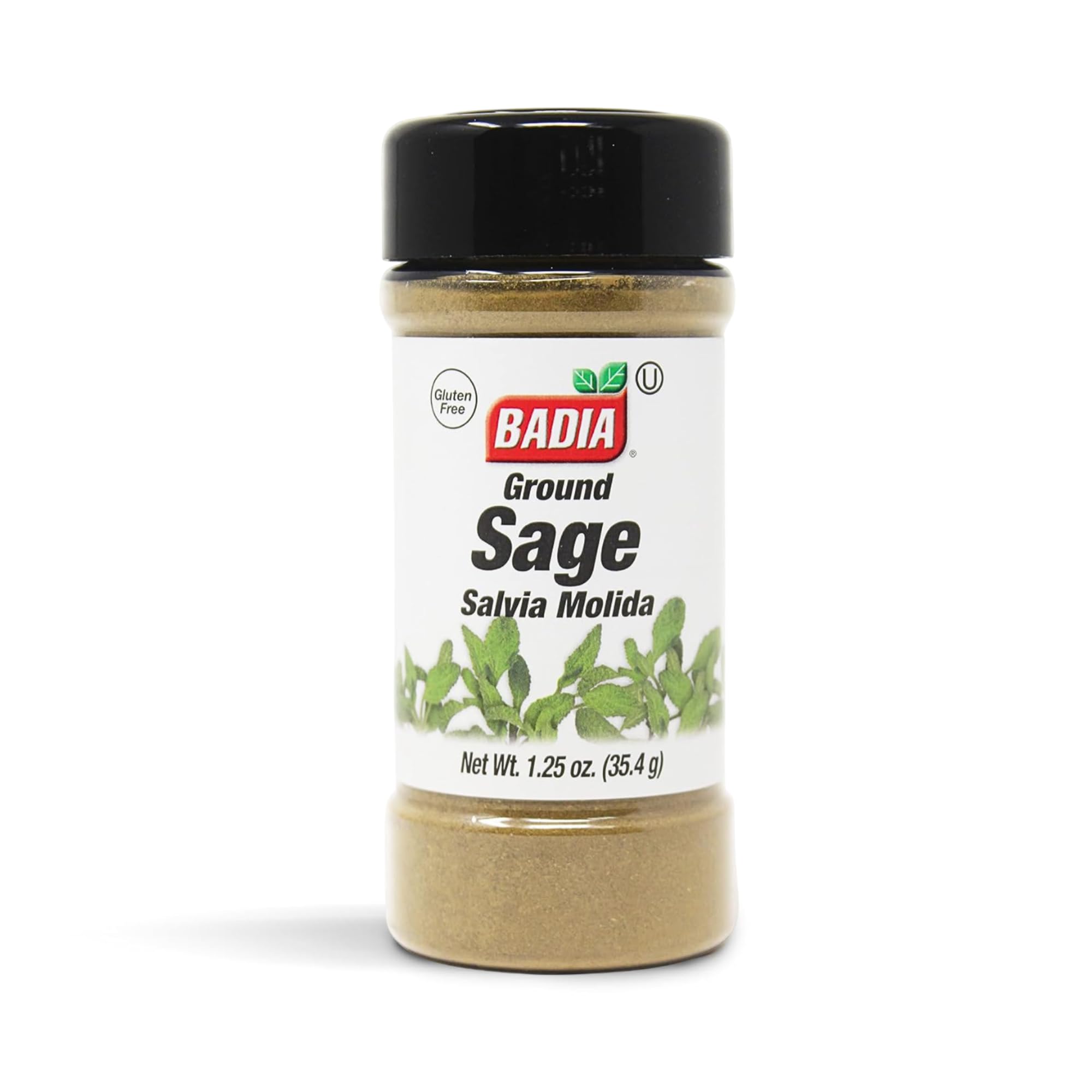 Badia Ground Sage, 1.25 oz - Aromatic & Flavorful Herb for Cooking & Seasoning - Earthy Savory Flavor