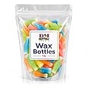 Wax Candy Bottles - 1 lb Bulk Bag of Retro Mini Drinks - A Nostalgic Chewy Novelty Treat for Kids and Parties