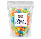 Wax Candy Bottles - 1 lb Bulk Bag of Retro Mini Drinks - A Nostalgic Chewy Novelty Treat for Kids and Parties