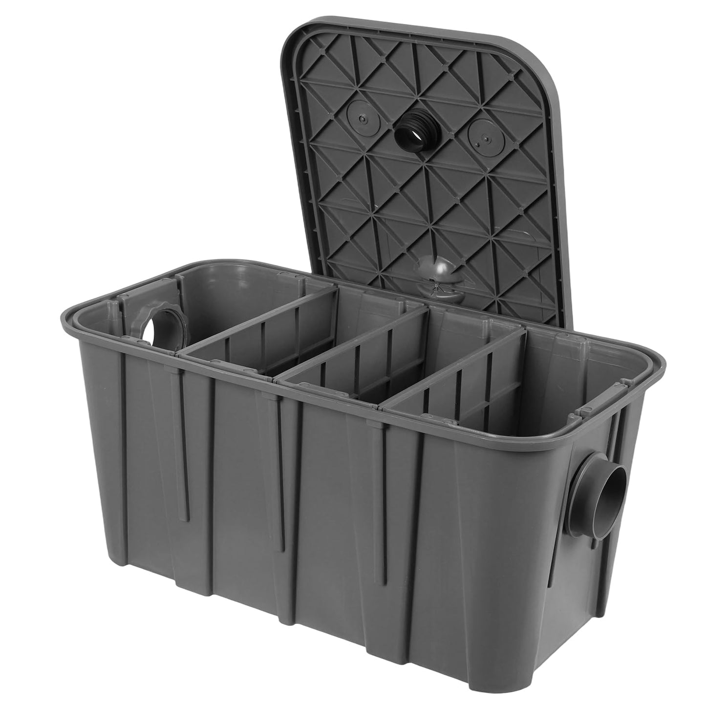 Generic Under Sink Grease Trap Commercial with Removable Filter Basket Grease Interceptor Prevents Clogs and Oil Solidifier for Disposal