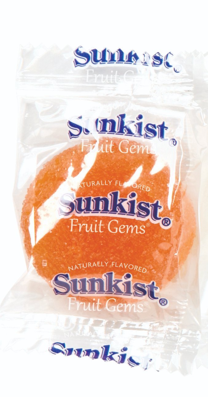 Sunkist Fruit Gems Soft Candy, Assorted Natural Flavors, 10.5-oz, 6 Pack