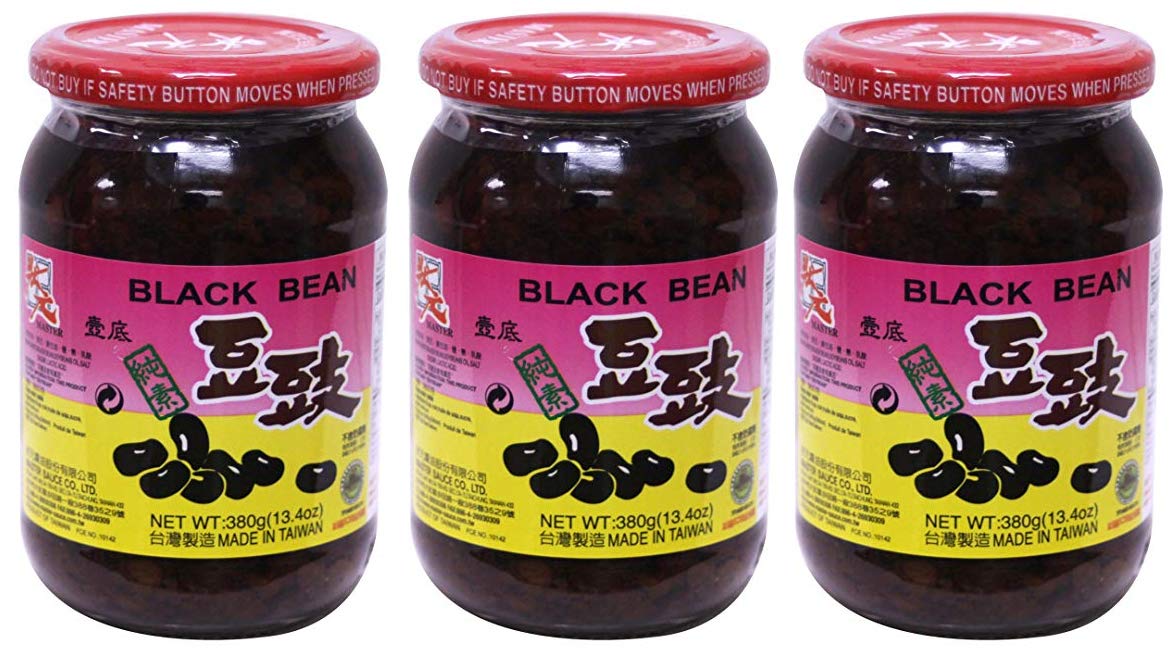 ???? Master douchi Femented Black bean sauce for Asian cooking 13.4oz / 380g (3 Packs)