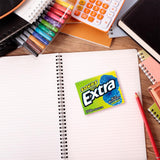 Extra, Sours Blue Raspberry Sugar Free Chewing Gum Sour Candy Fruit Gum, 15 Stick Pack, 15 Count