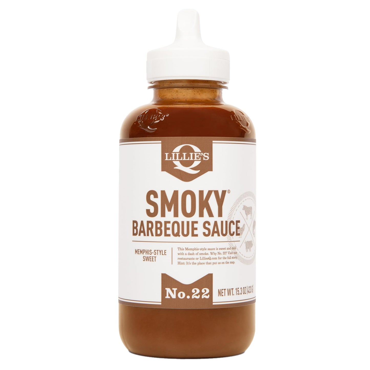 Lillie's Q, Smoky BBQ Sauce, 15 Ounce