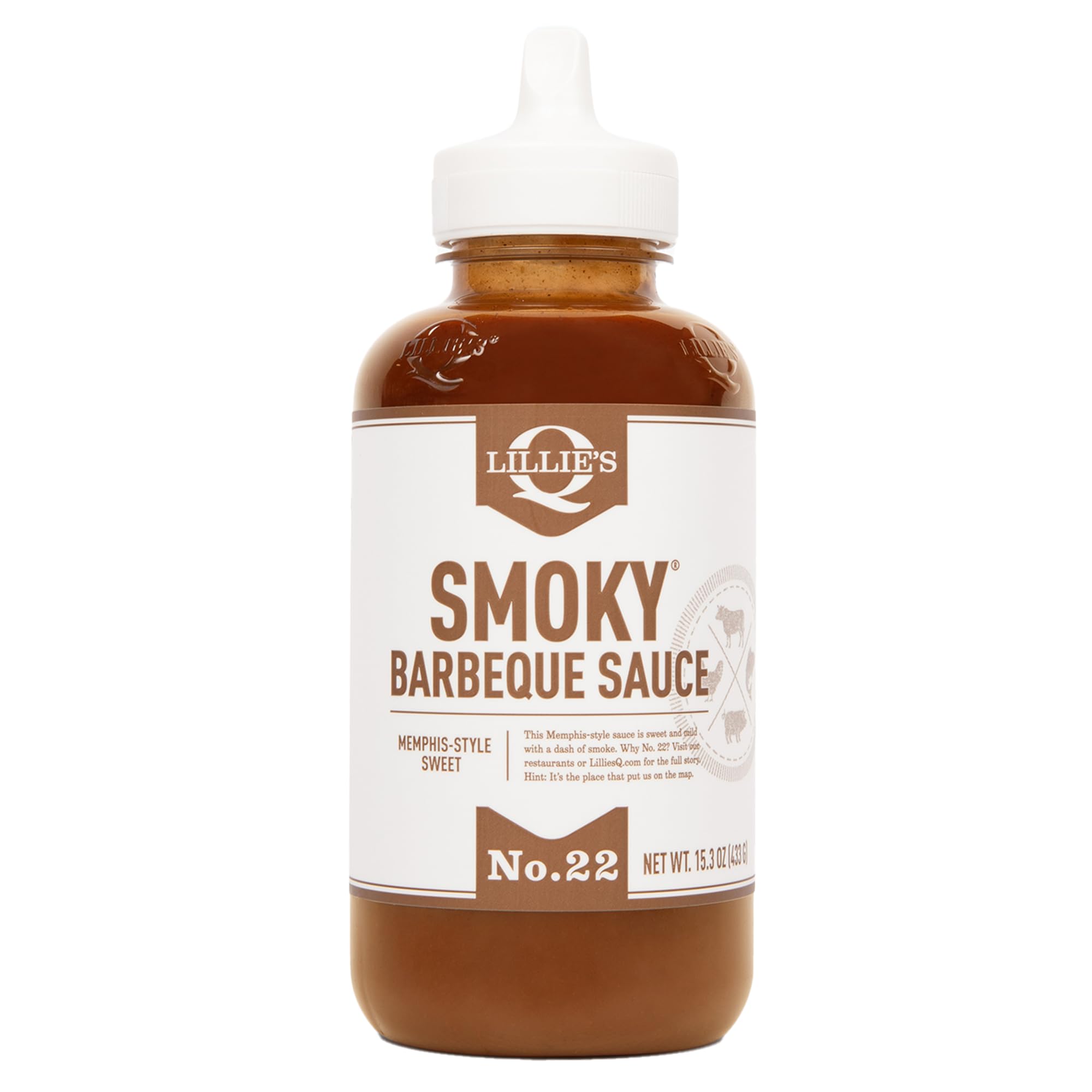 Lillie's Q, Smoky BBQ Sauce, 15 Ounce