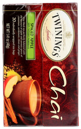 Twinings of London Apple Spice Chai Tea Bags, 20 Count