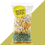 BjornQorn 12-Pack (Classic) Popcorn - Vegan & Gluten Free-Savory, Cheesy, Umami - (12 3oz bags)