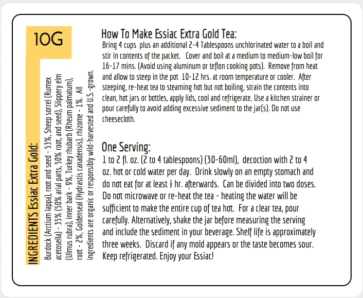 Essiac Extra Gold 10g