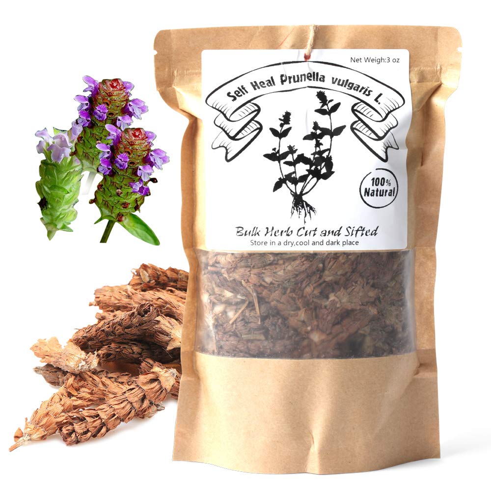 EidolonGreen [China Medicinal Herb] Wild Prunella Spike Dried, Self Heal Prunella vulgaris L,Bulk(Loose) Herb Cut and Sifted,(xia ku cao / ??? )