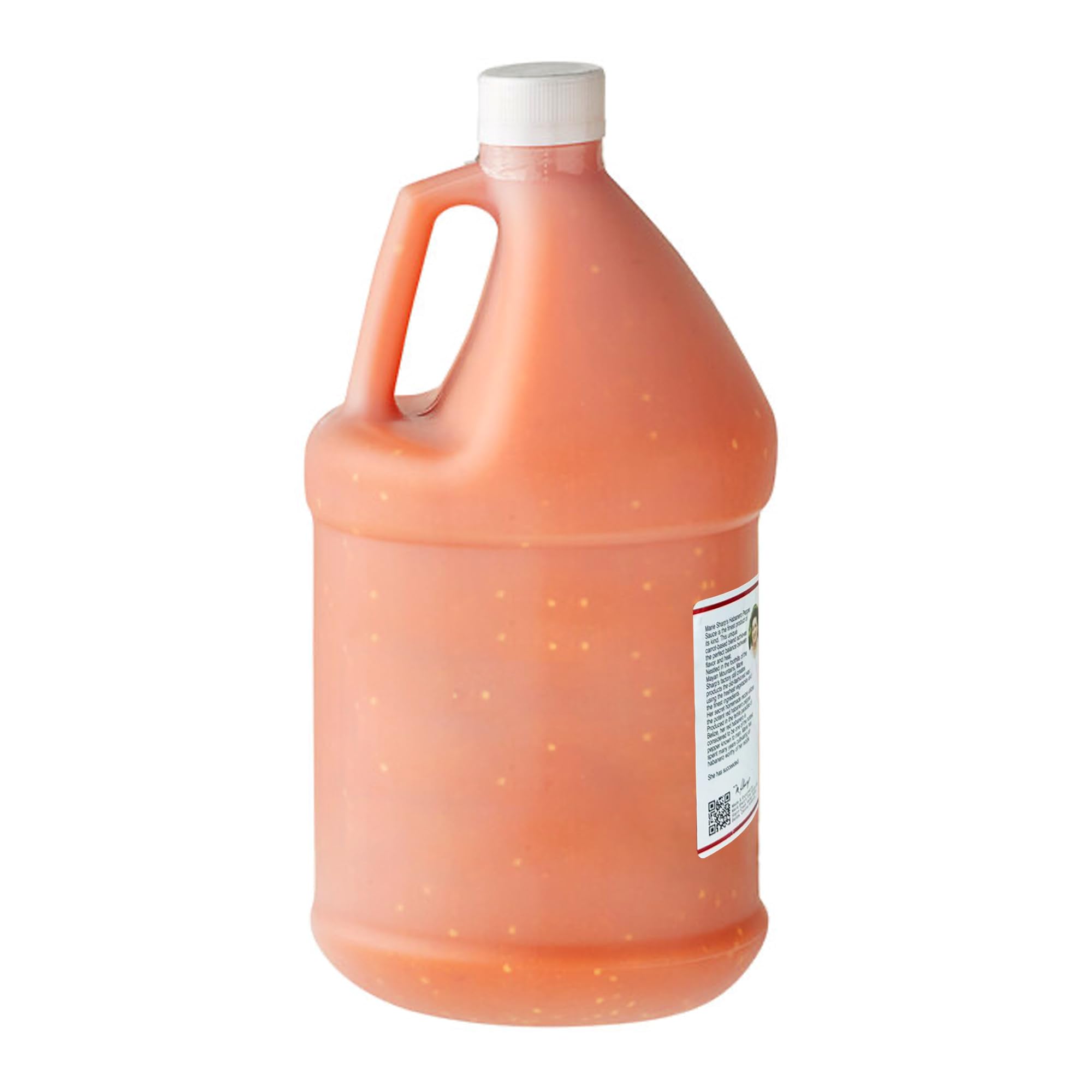 Marie Sharp's Hot Habanero Pepper Sauce, 1 Gallon (128 Ounces) - Authentic Belizean Hot Sauce with Fresh Red Habanero Peppers