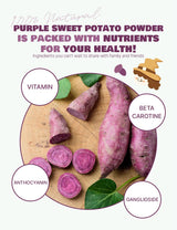 Nice Witch’s Korean Purple Sweet Potato Powder, 100% Natural, Fine Powder for Ube-Style Lattes, Smoothies & Baking, 10.58 oz (300 g)