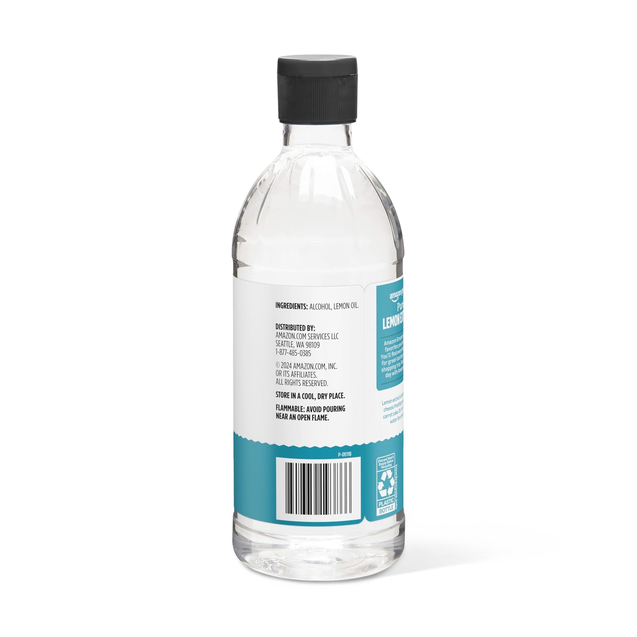 Amazon Grocery, Pure Lemon Extract, 16 Fl Oz