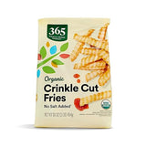 365 by Whole Foods Market, Organic Crinkle Cut French Fries No Salt Added, 16 oz, Frozen