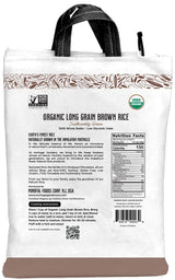 Heritage Gardens Organic Long Grain Brown Rice 32 oz (2 lb) - Whole Grain, Non-GMO, Gluten Free, Low-Arsenic, High Fiber - Himalayan Grown Everyday Brown Rice