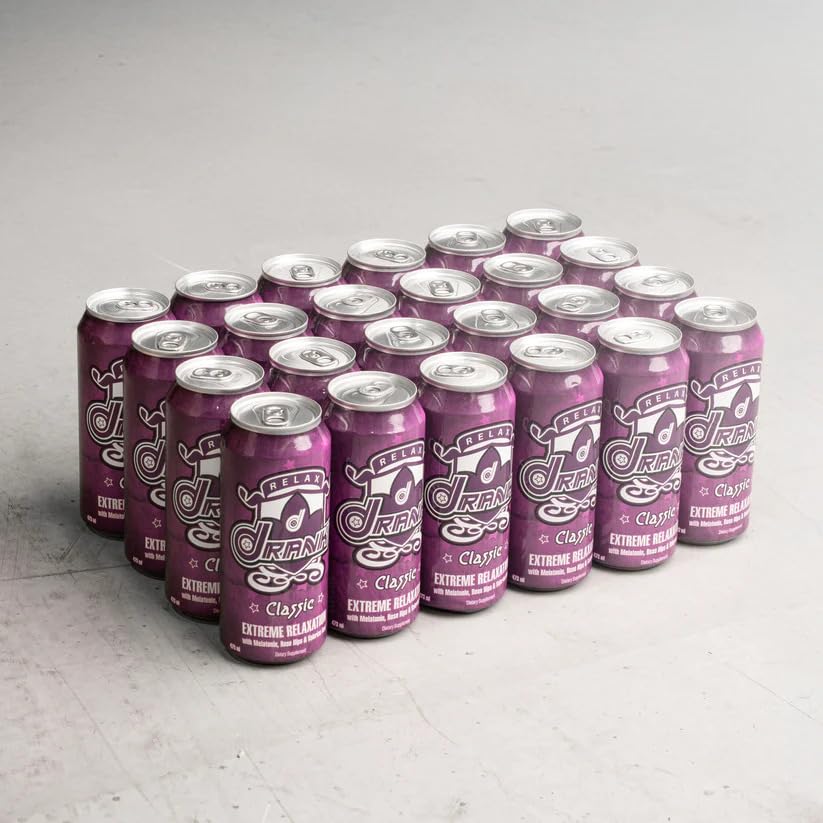DRANK Classic Extreme Relaxation 473ml/16 Ounce Drinks, 1 Case of 24 cans