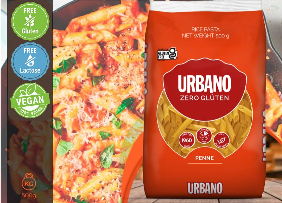 Gluten Free Penne Pasta - 17.6 oz (500g) - Gluten-Free Noodle - Light, Healthy, and Easy to Digest - Wheat-Free, Allergen-Friendly - Ideal