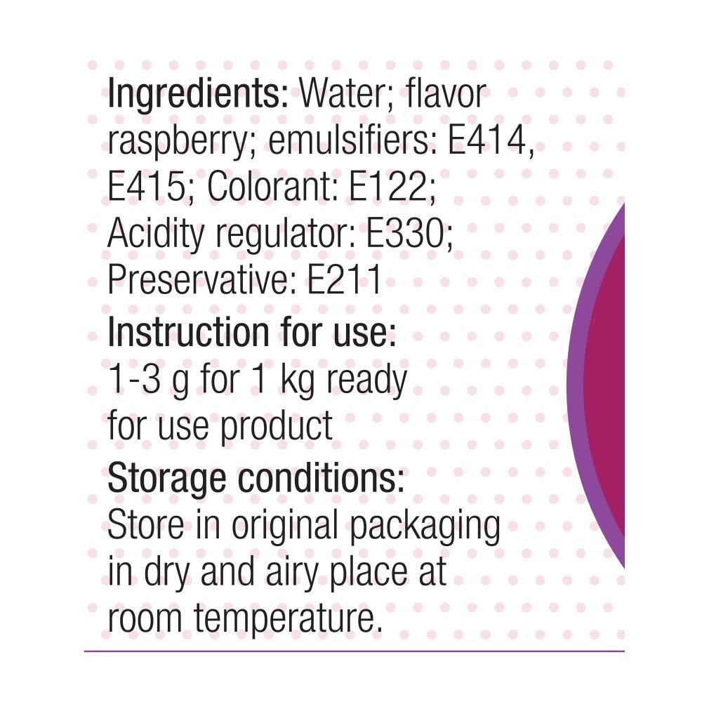Raspberry Bakery Emulsion, 100 ml (3.38 fl oz)