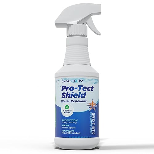 Bring It On Protect Shield Shower Door Water Repellent | Eliminate Hard Water Buildup on Tile and Grout, Glass, Fiberglass Counter Tops, All Hard
