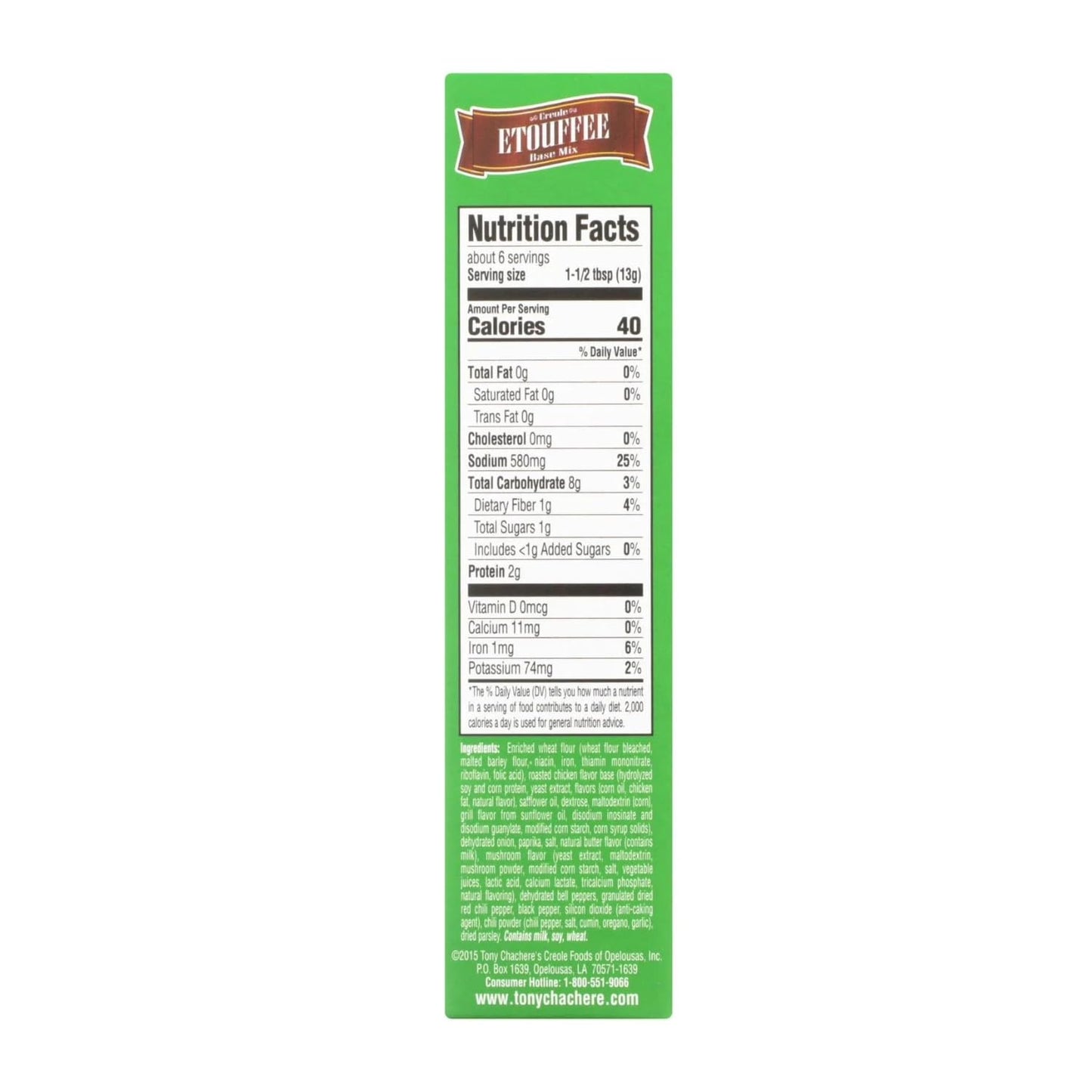Tony Chachere's Etouffee Mix 2.75 oz