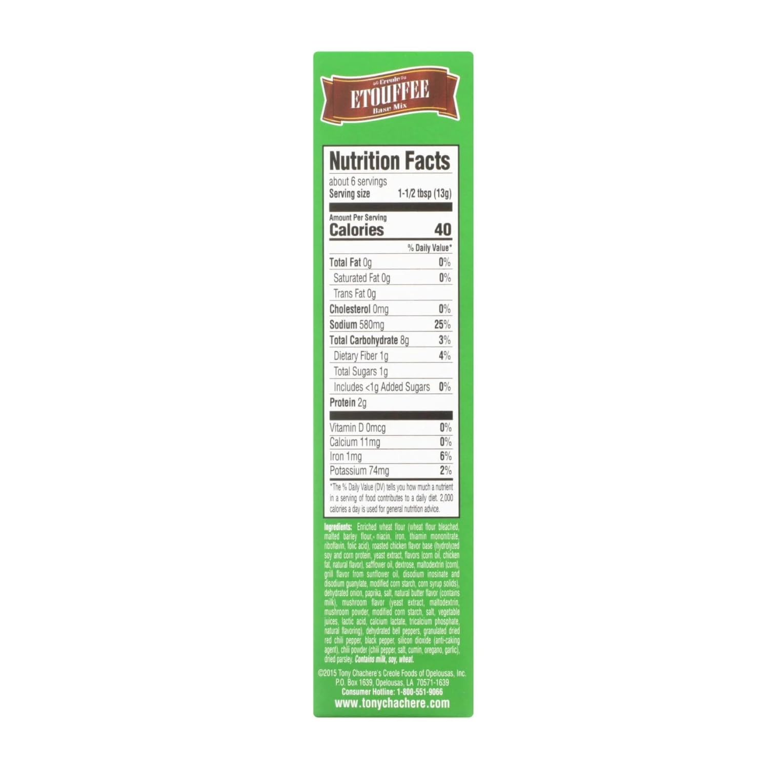 Tony Chachere's Etouffee Mix 2.75 oz