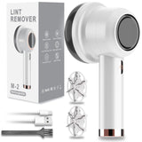 Lint Remover, Fabric Shaver Electric Bobble Remover for Clothes, USB Charging Fluff Remover Sweater Shaver with 2 Replacement Heads for Clothes Fabric