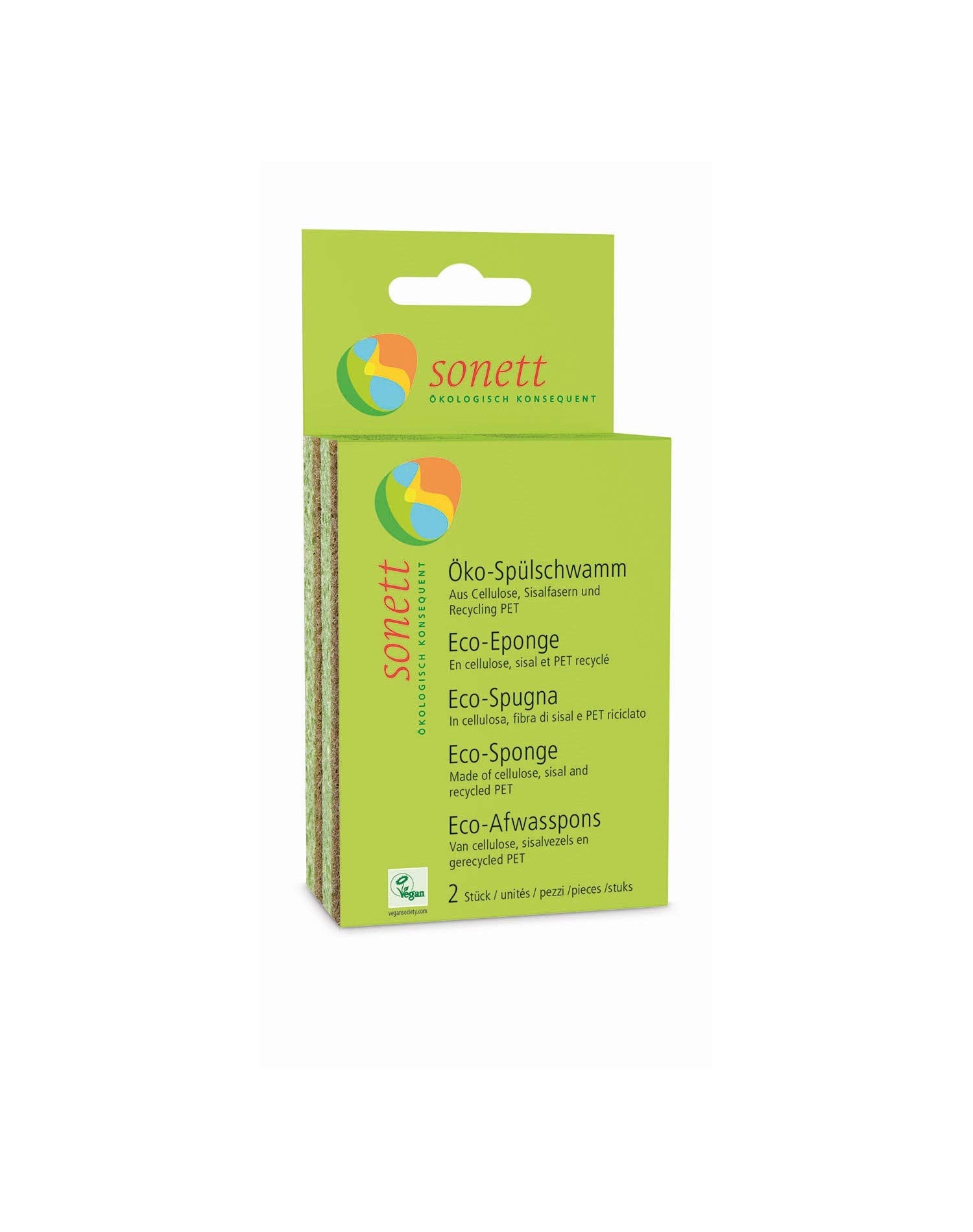 Sonett Natural Compostable Dishwashing Sponges