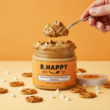 B.HAPPY PEANUT BUTTER DREAM BIG - Honey Roasted Peanut Butter with Creamy White Chocolate Chips & Crunchy Pretzel Pieces, Spoonable Peanut Butter