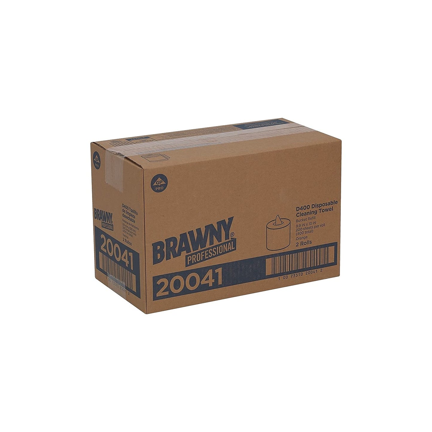 Georgia Pacific Professional 20041 All-Purpose Medium-Duty Wiper Refill, 10 x 13, Orange, 200 per Roll (Case of 2 Rolls)