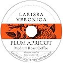 Plum Apricot Medium Roast Coffee (Single Serve K-Cup Pods) (Gourmet, Naturally Flavored, Whole Coffee Beans) (12 pods, ZIN: 574184)