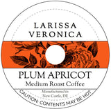Plum Apricot Medium Roast Coffee (Single Serve K-Cup Pods) (Gourmet, Naturally Flavored, Whole Coffee Beans) (12 pods, ZIN: 574184)