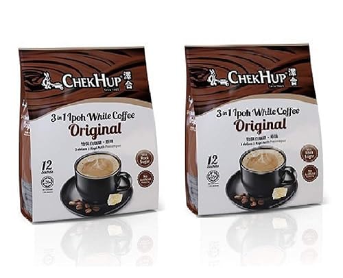 2 Packs Chek Hup 3 in 1 Ipoh White Coffee - Original Imported from Malaysia ( 2x12 sachets )