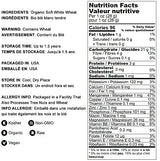 Food to Live Organic Whole Wheat Pastry Flour, 12 Ounces - Non-GMO, Finely Ground, Unbleached, Unbromated, Vegan, Kosher, All Natural, No