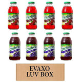 Evaxo Everfresh Juice 16 oz. pack of 8, Cranberry Apple, 100% Juice, Grape Free, 128 Fl Oz, Box, 8 pieces