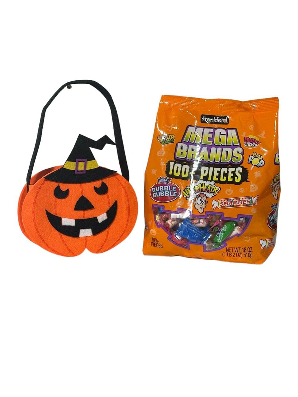 Halloween Candy Treats, Kid's Snacks for Trick or Treating, School Parties plus a B BBO Halloween souvenir pouch! (Mega Brands and a Halloween