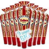Gourmet Popcorn - 12 Zebra Corn Mini Cones - Small Storage Space Friendly & Great Stocking Stuffers! 32.4oz total and Exclusive Inspirational Sticker!