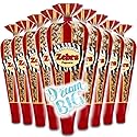 Gourmet Popcorn - 12 Zebra Corn Mini Cones - Small Storage Space Friendly & Great Stocking Stuffers! 32.4oz total and Exclusive Inspirational Sticker!