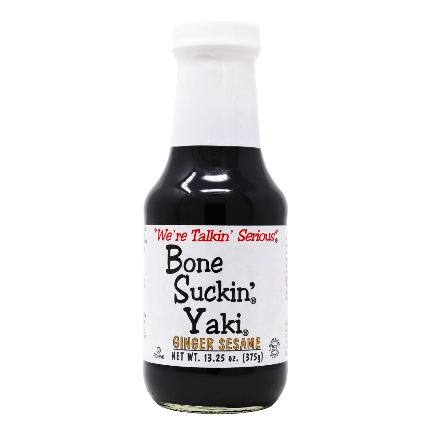 Bone Suckin' Yaki, Ginger Sesame Teriyaki Sauce, The perfect blend of zesty ginger, the nutty taste of sesame & the smooth finish of tamari, adds