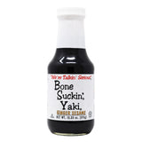 Bone Suckin' Yaki, Ginger Sesame Teriyaki Sauce, The perfect blend of zesty ginger, the nutty taste of sesame & the smooth finish of tamari, adds