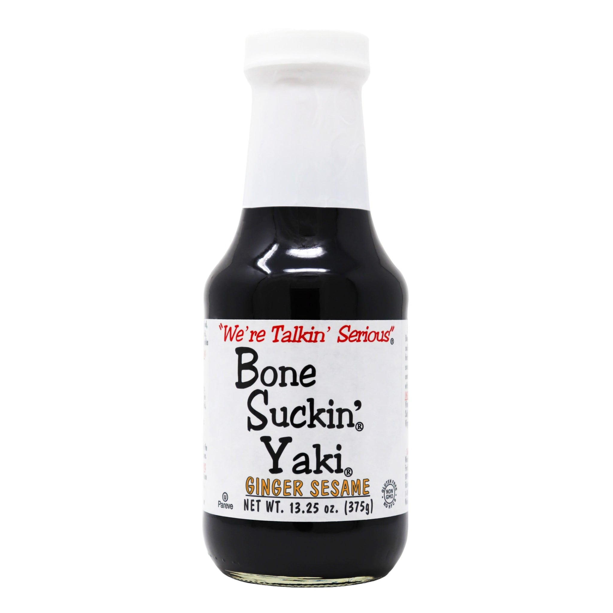 Bone Suckin' Yaki, Ginger Sesame Teriyaki Sauce, The perfect blend of zesty ginger, the nutty taste of sesame & the smooth finish of tamari, adds