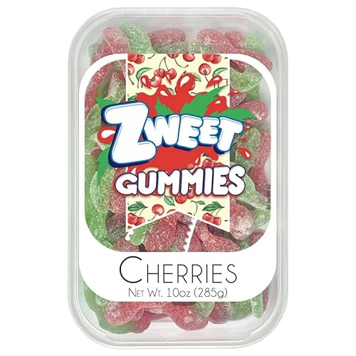 Zweet Gummy Sour Cherries - 10 oz. Tub