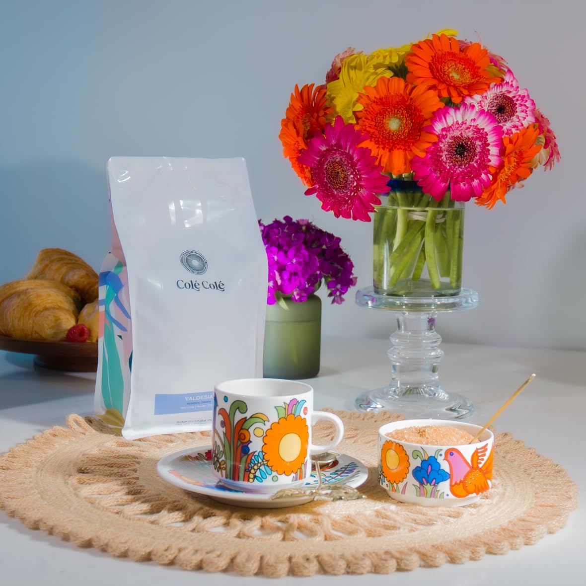 Colé Colé Handpicked Gourmet Coffee Beans from Valdesia, Dominican Republic, Light Roast Coffee Roasted in Minneapolis (500 gms)